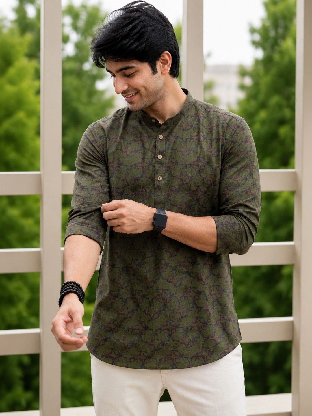 SKYWORRIX Men Printed Kurta-picture-50