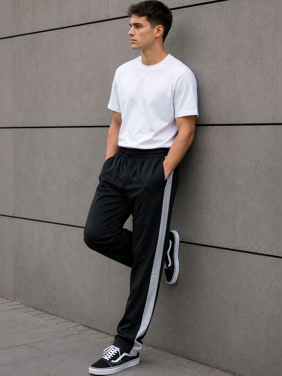 SZN Men Regular Fit Colourblocked Training Track Pants-picture-27