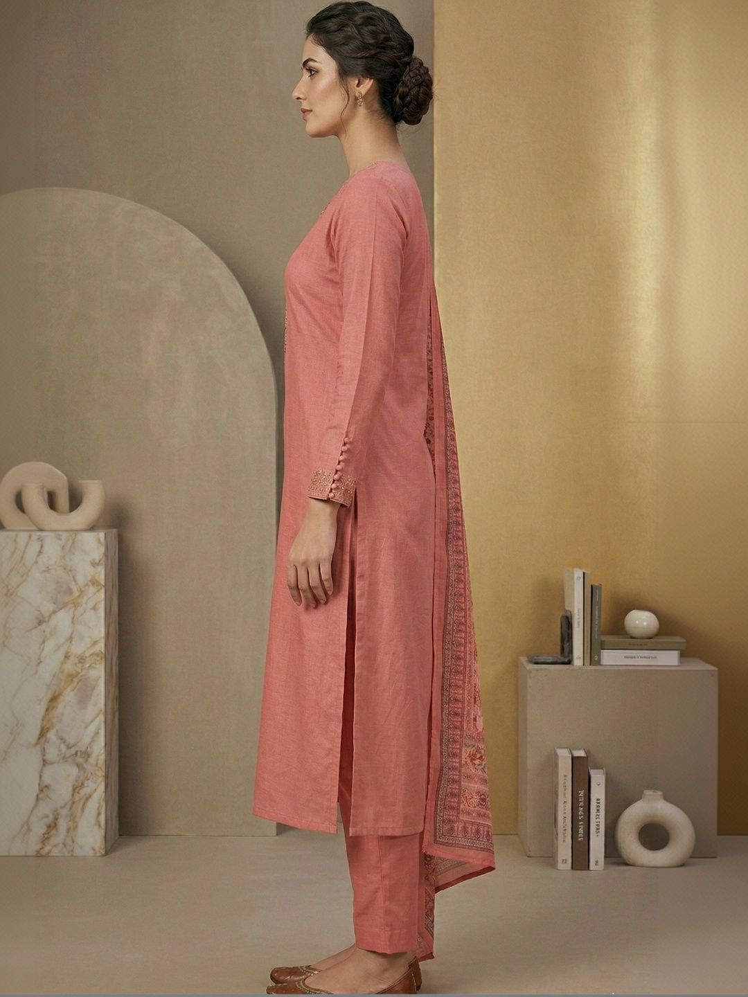 Rosaniya Embroidered Unstitched Dress Material-picture-25