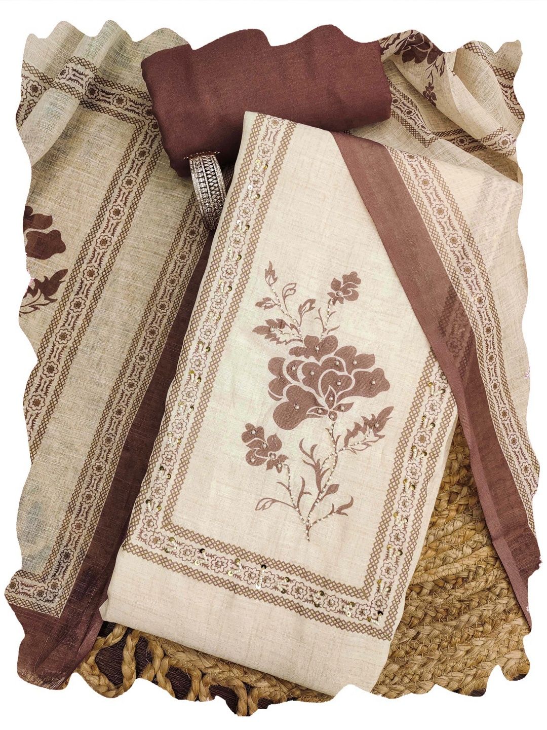 Maroosh Embellished Unstitched Dress Material-picture-44