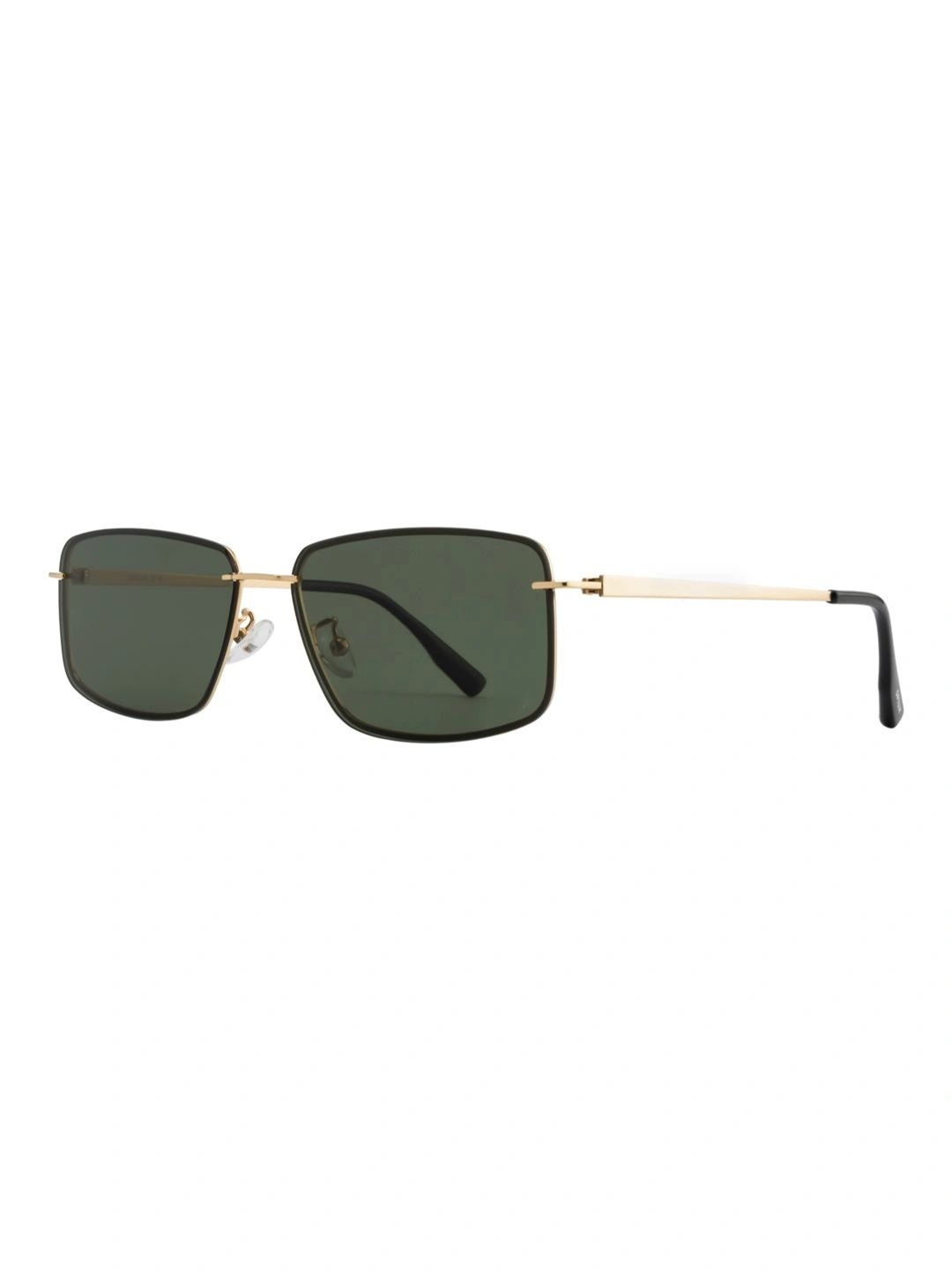 OPIUM Men Green Lens & Gold-Toned Rectangle Sunglasses with-picture-11