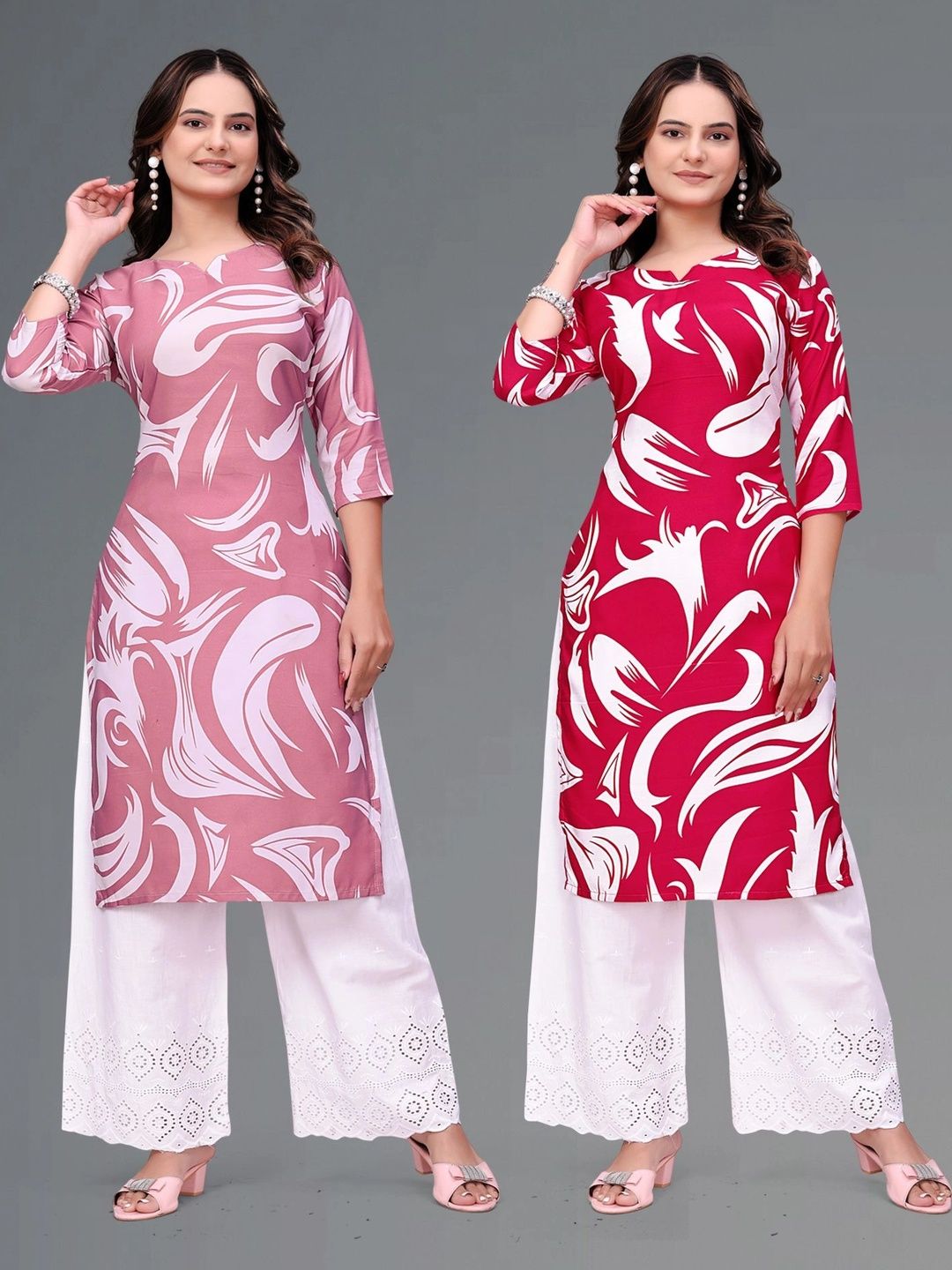 MANDIV FASHION Printed Pure Crepe Kurti-picture-23