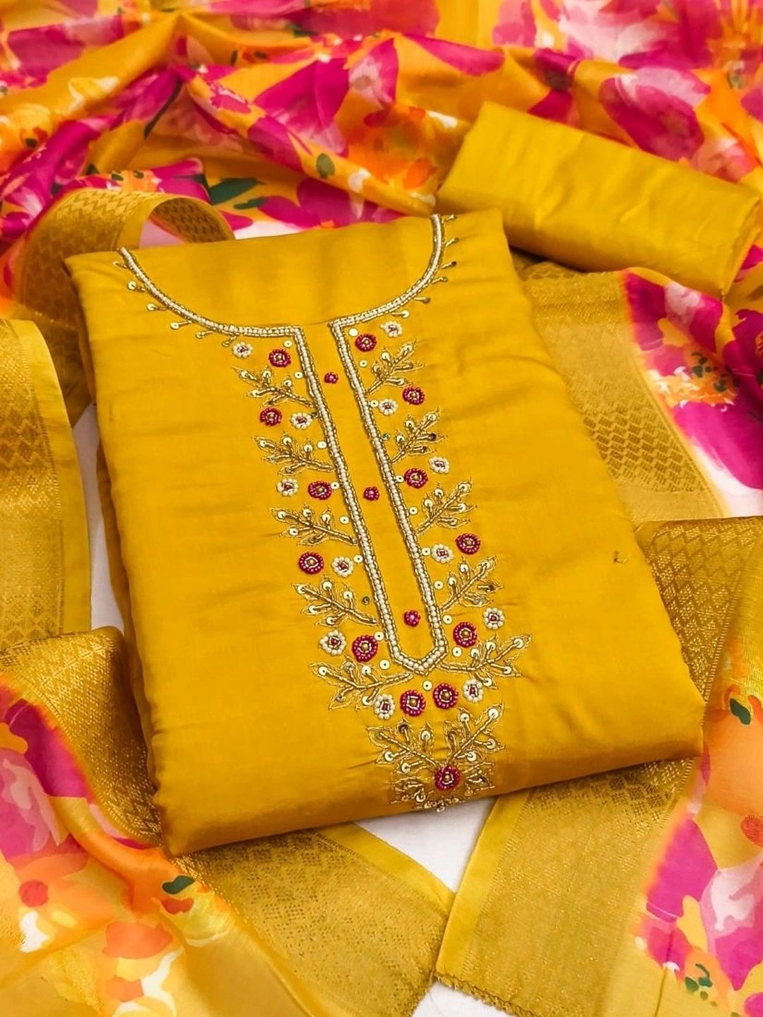 Moda Rapido Embroidered Unstitched Dress Material-image-34