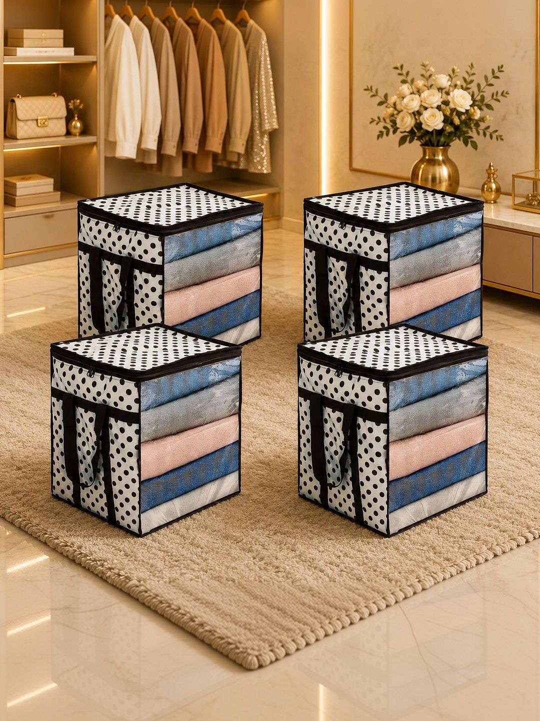 AMAK INC Black Set of 4 Reusable Multi-Utility Organisers-picture-23