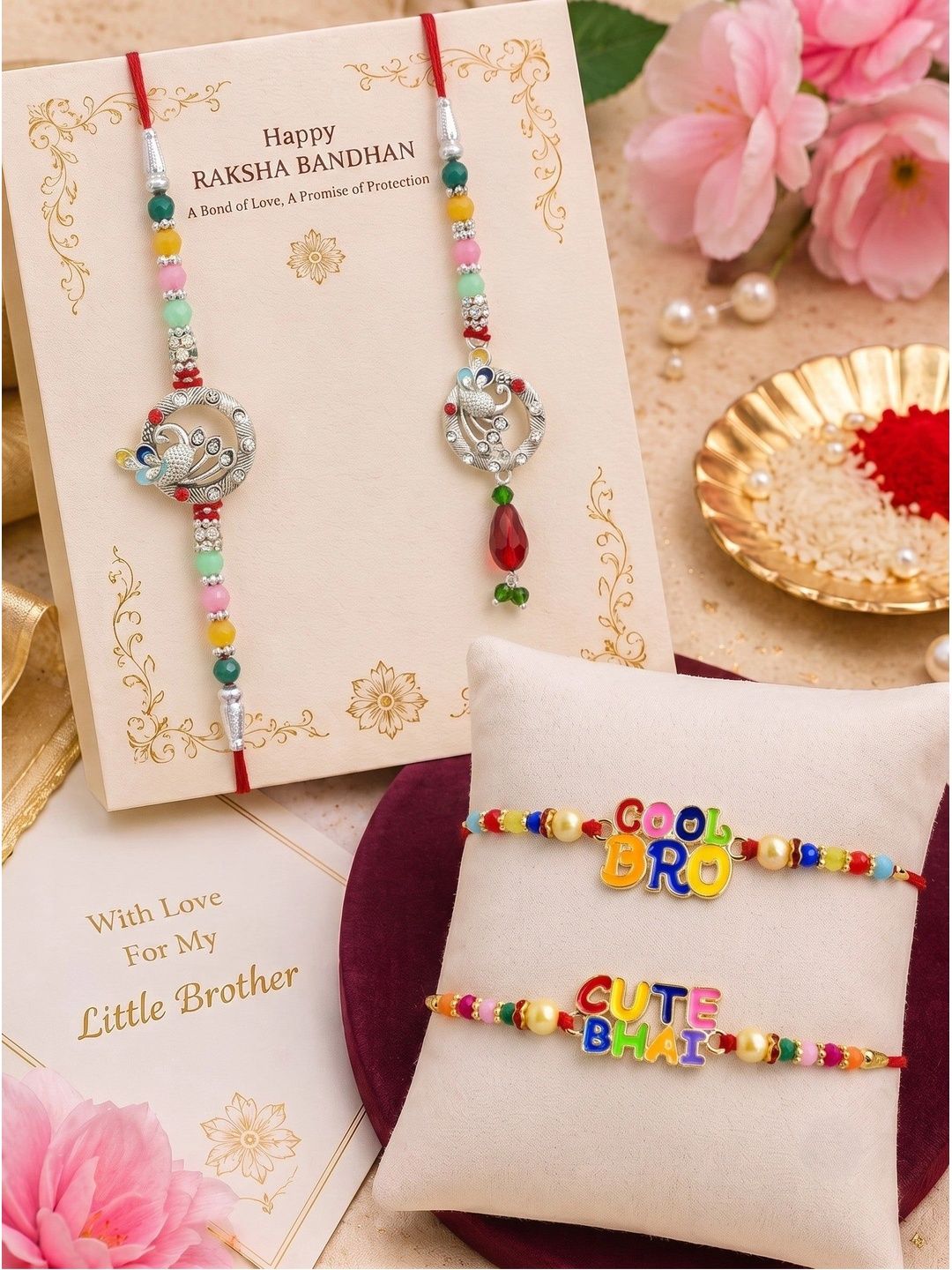 MEIRA JEWELLERY Thread Rakhi-image-9