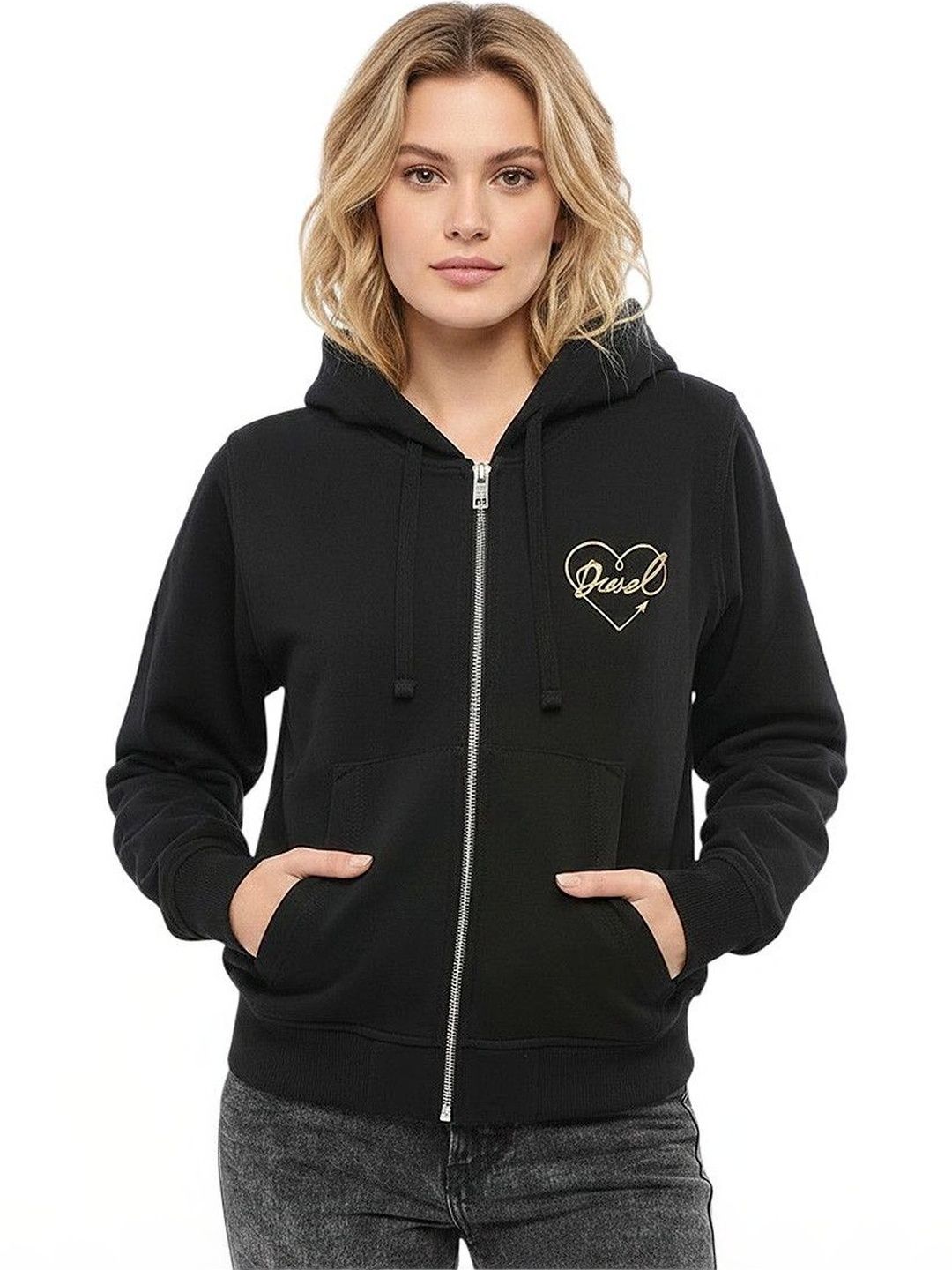 DIESEL Women Printed Hooded Sweatshirt-picture-18