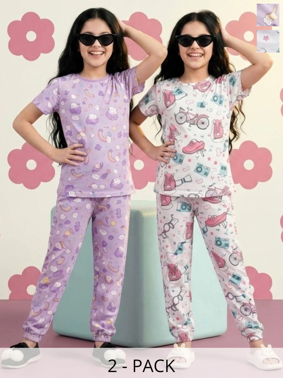BAESD Girls Printed Nightdress-picture-28