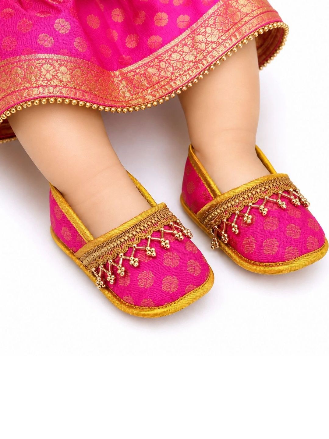 YK Unisex Kids Printed Mojaris-picture-33