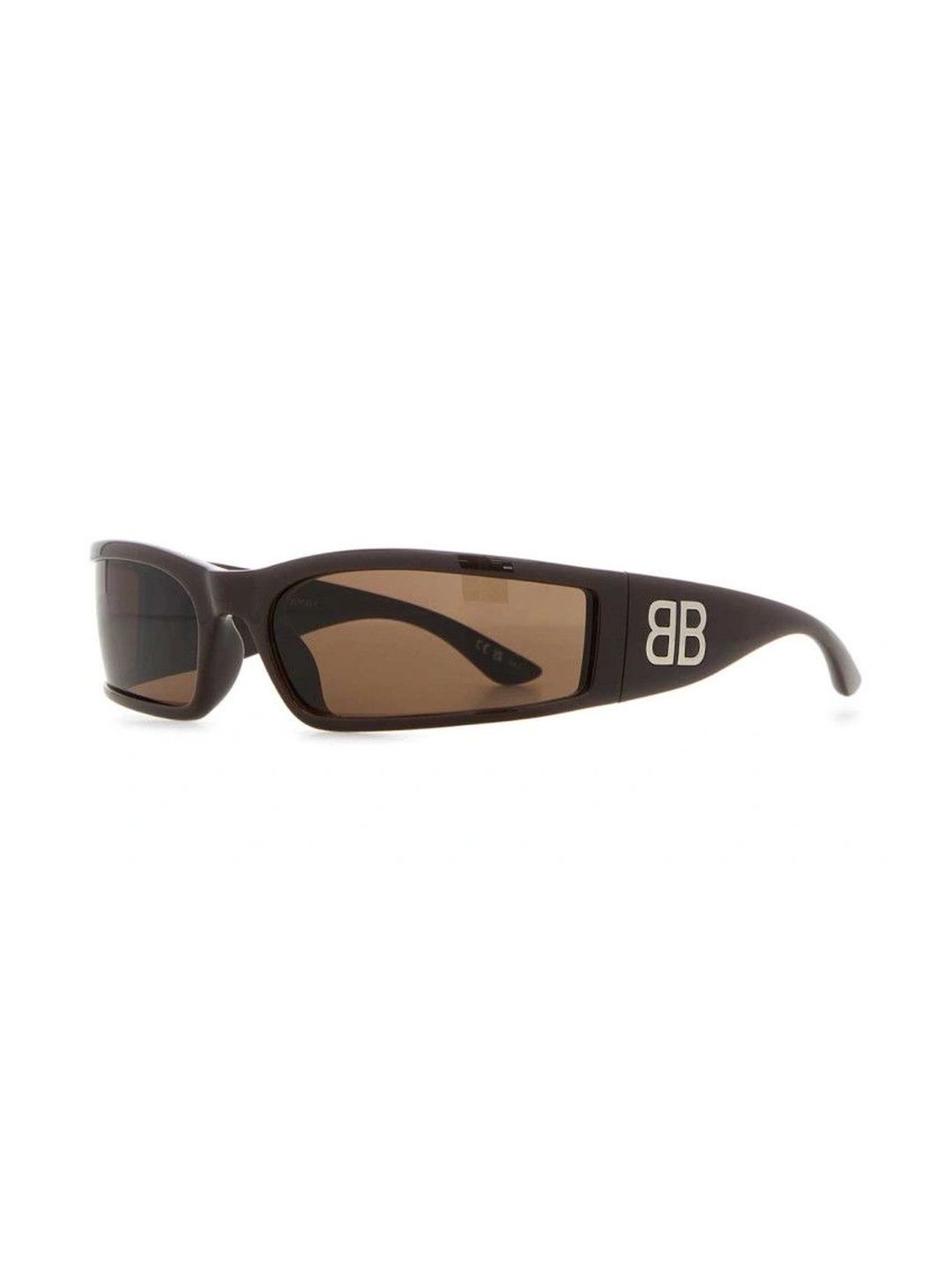Balenciaga Unisex Brown Lens & Brown Rectangle Sunglasses with-picture-27