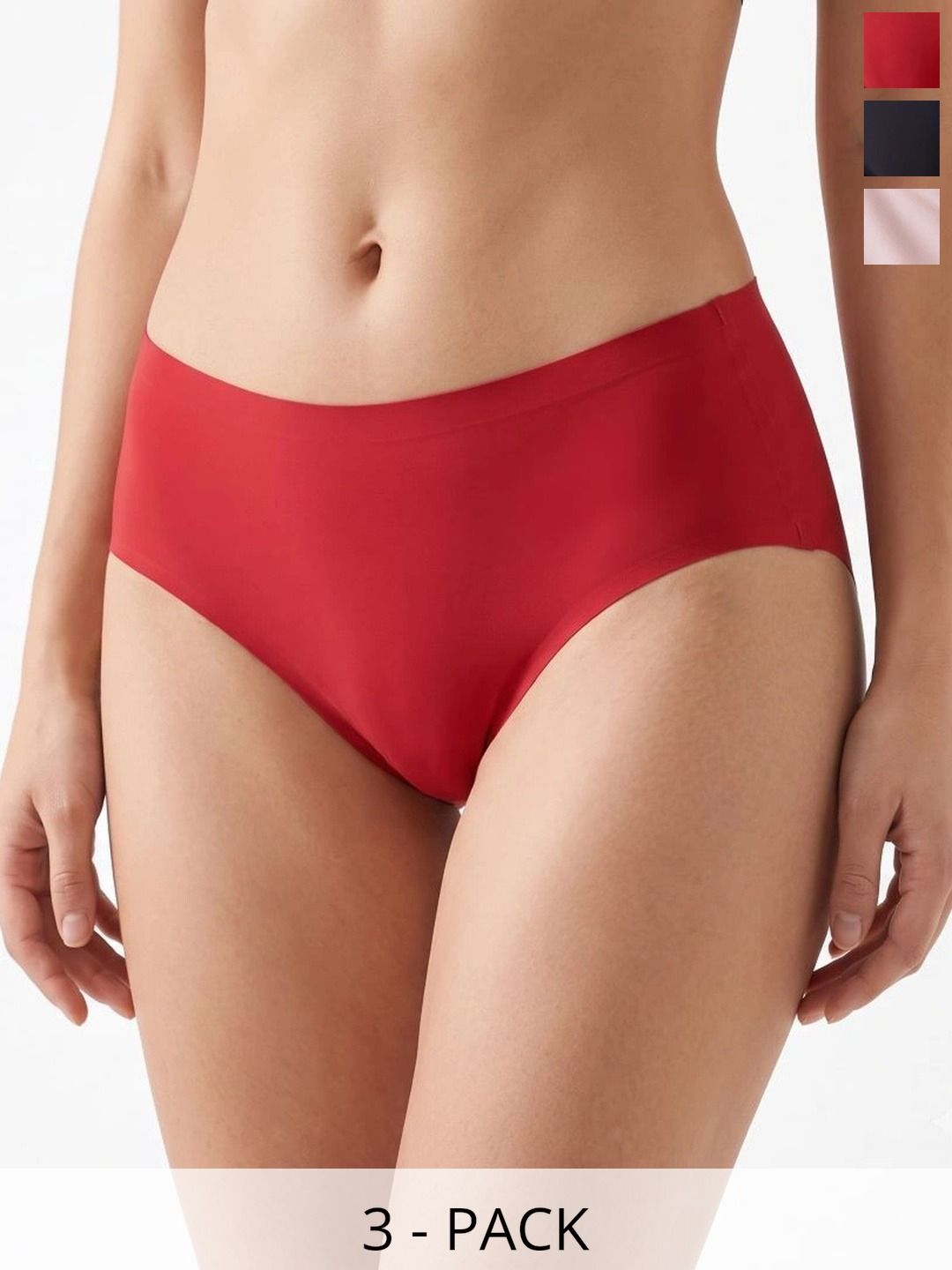 Fimalia Women Pack of 3 Seamless Assorted Bikini-picture-22