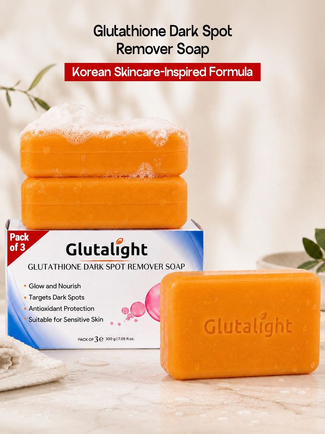 Glutalight Set Of 3 Glutathione Dark Spot Remover Soaps - 100 g Each-picture-21