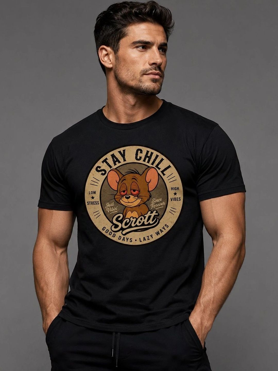 SCROTT FITNESS Men Printed T-shirt-picture-18