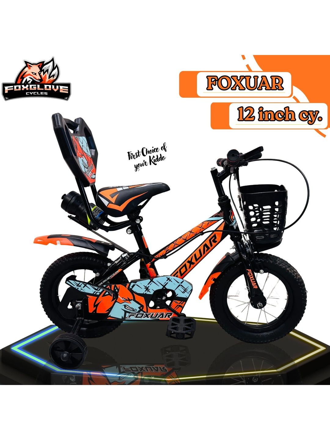 FOXGLOVE FOXUAR Patterned Glossy Bicycle - 12 Inch-picture-57