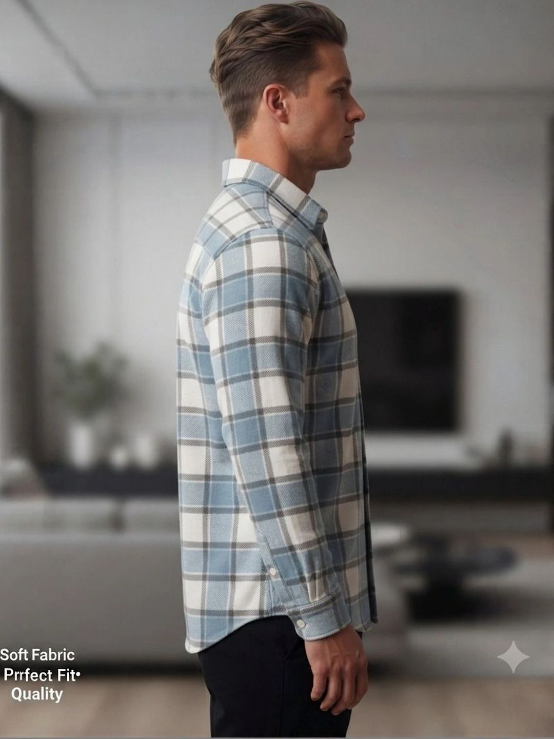 ROYALS ICEBERG Men Comfort Tailored Fit Checked Casual Shirt-picture-30