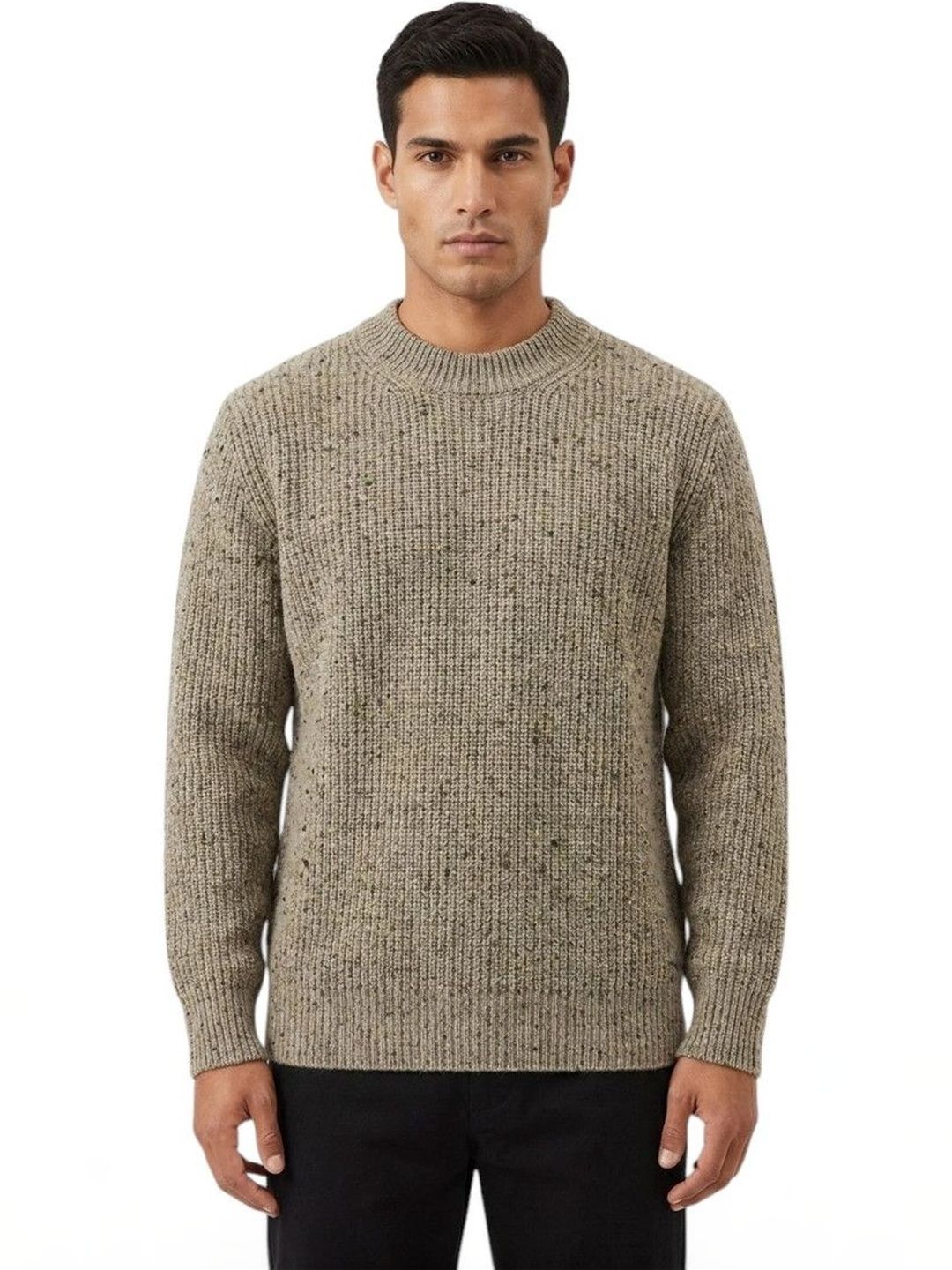 Maison Margiela Men Speckled Ribbed Woollen Pullover-picture-13