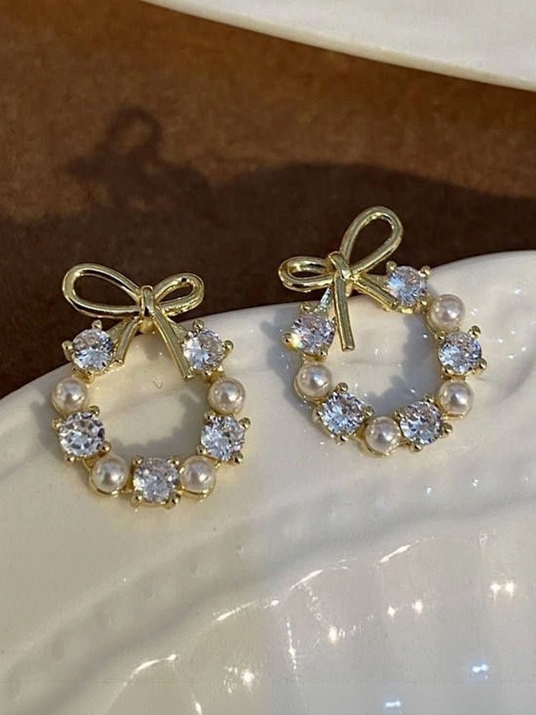 Celestria Circular Studs Earrings-picture-5