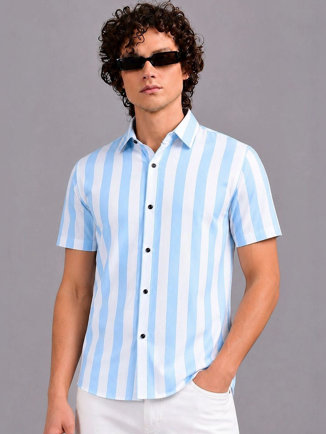 SZN Men Classic Striped Casual Shirt-picture-23