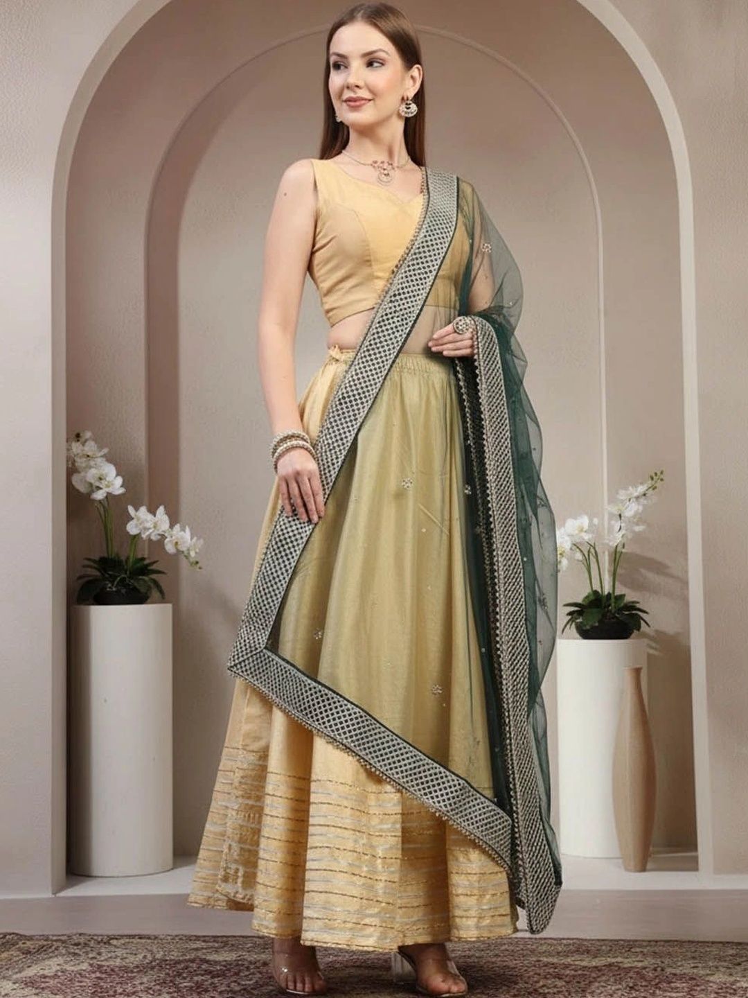 KALINI Dupatta with Sequinned-picture-38