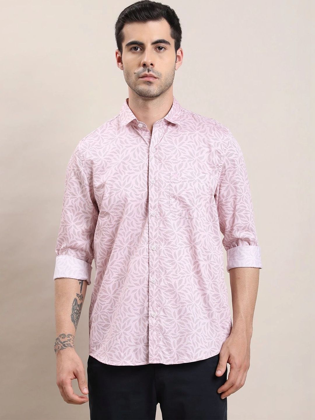 Turtle Men Relaxed Slim Fit Printed Casual Shirt-picture-23