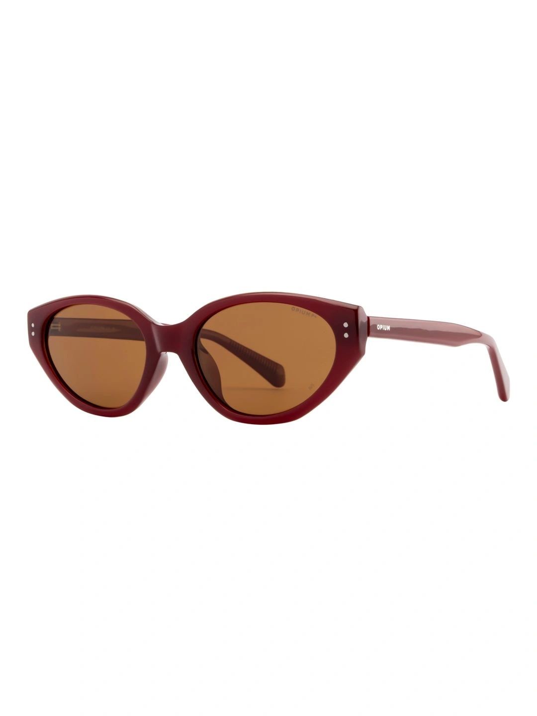OPIUM Women Brown Lens & Red Cateye Sunglasses with-image-44