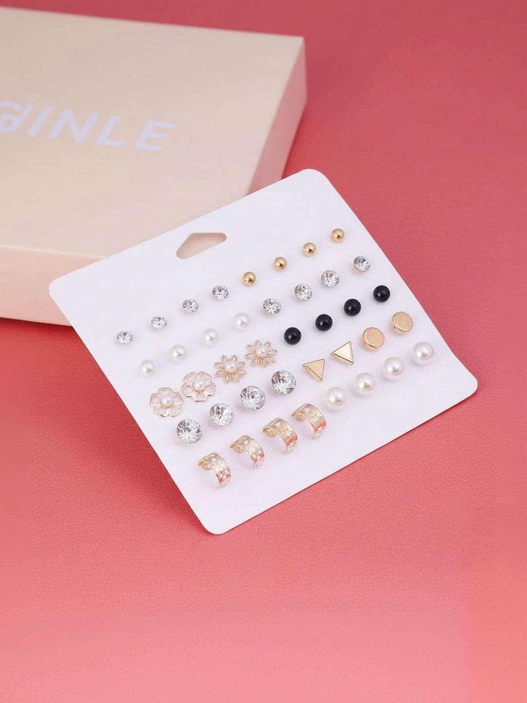 Vembley Geometric Studs Earrings-picture-31