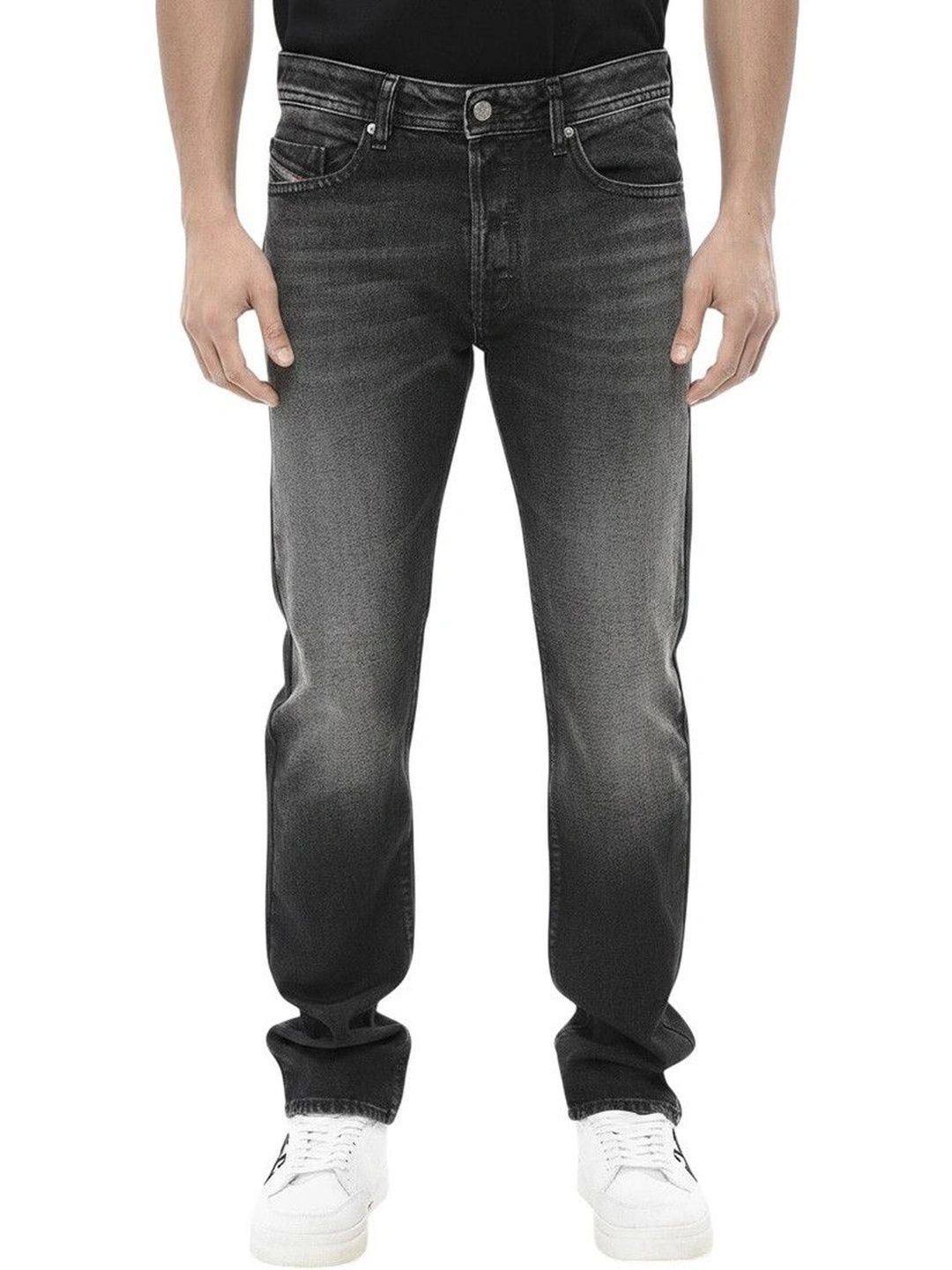 DIESEL Men Straight Fit Low-Rise Coated Jeans-picture-53