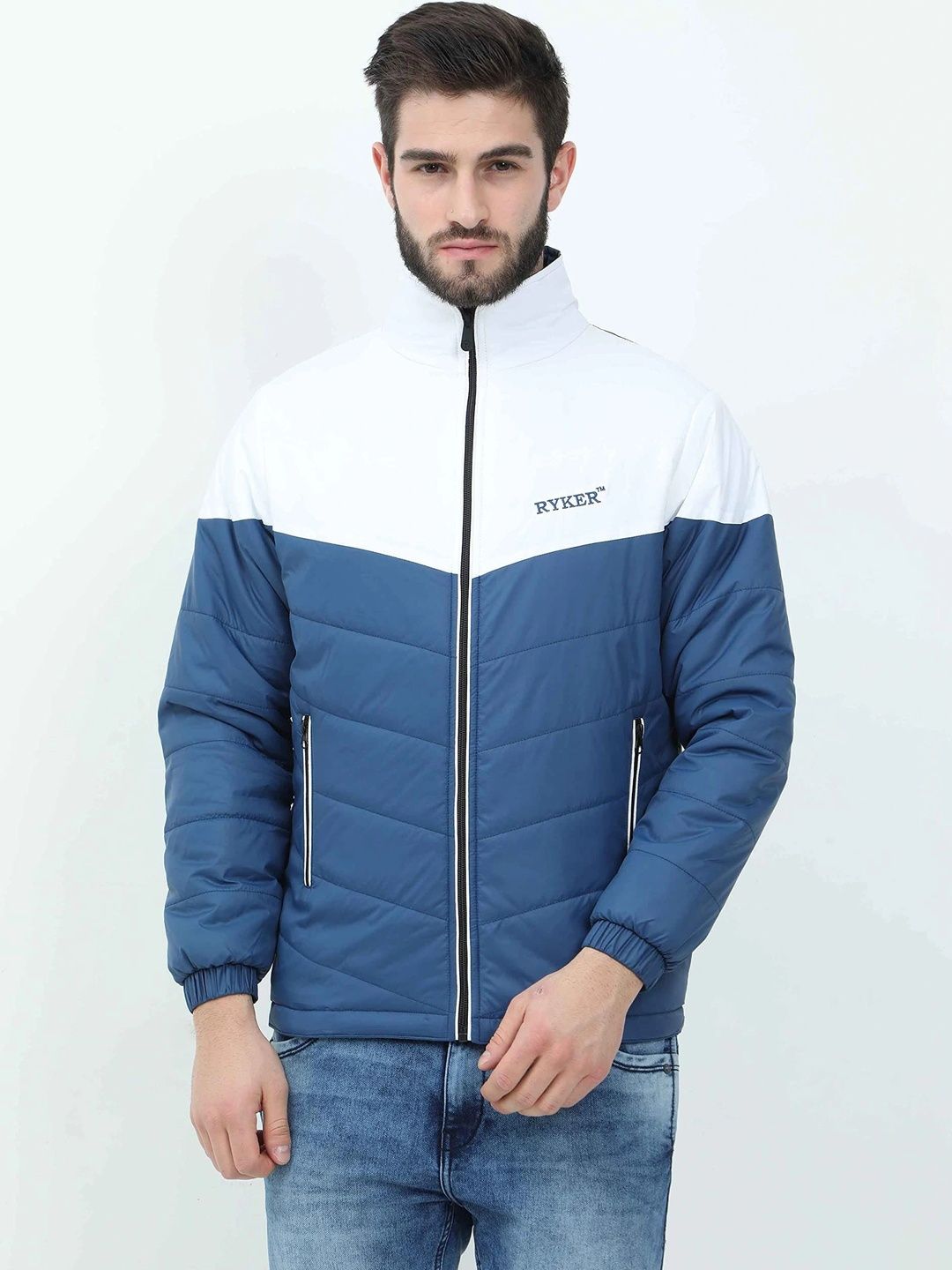 RYKER Men Colourblocked Lightweight Puffer Jacket-picture-53