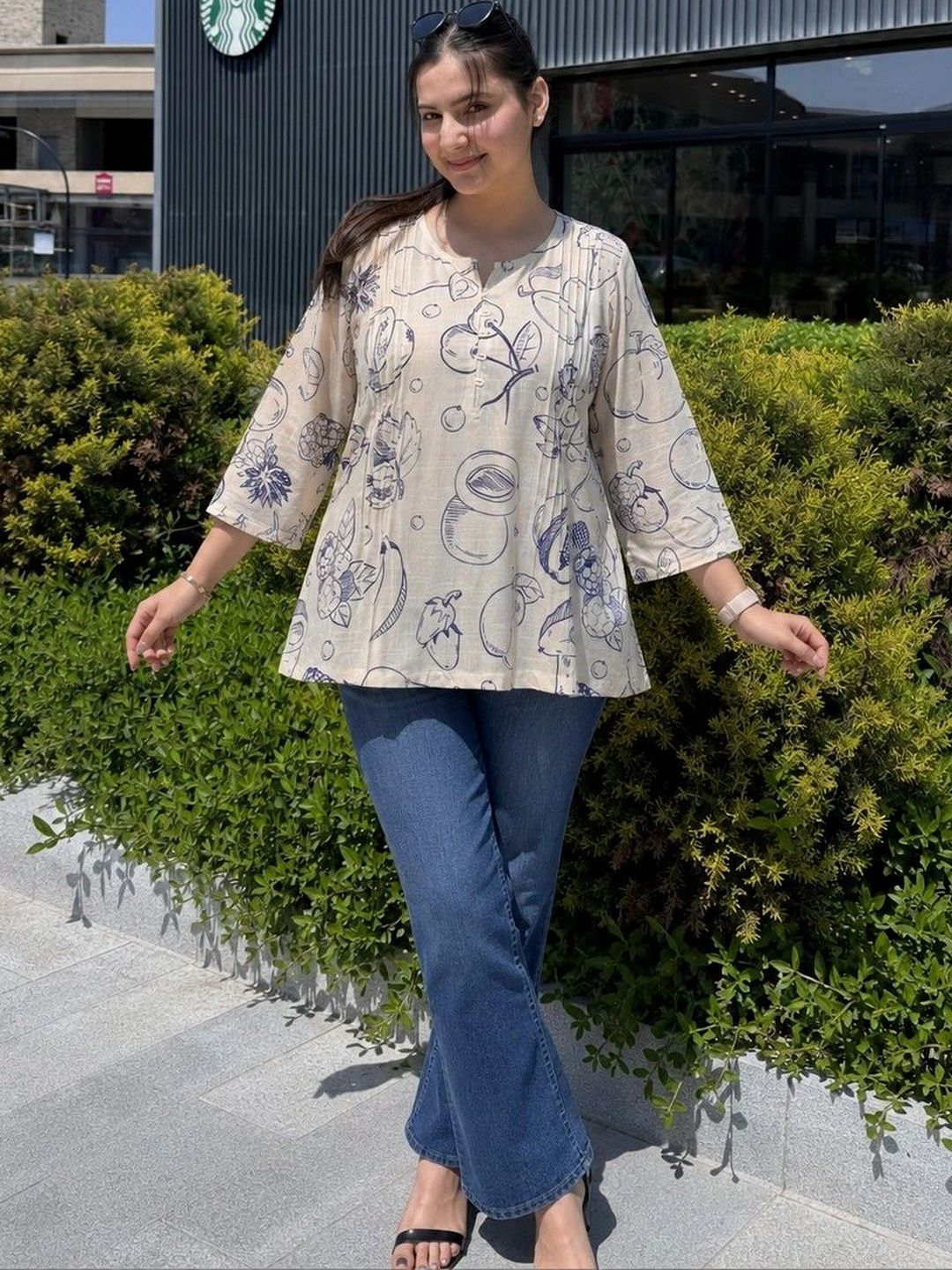 Maavish Printed Pure Cotton Blend Kurti-picture-16