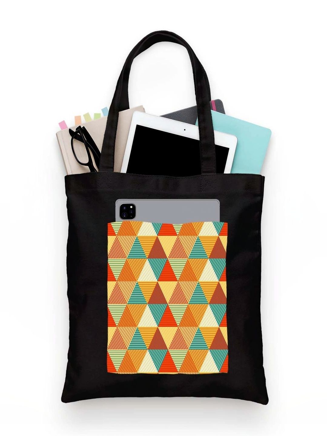 ZORI Geometric Printed Tote Bag-picture-32