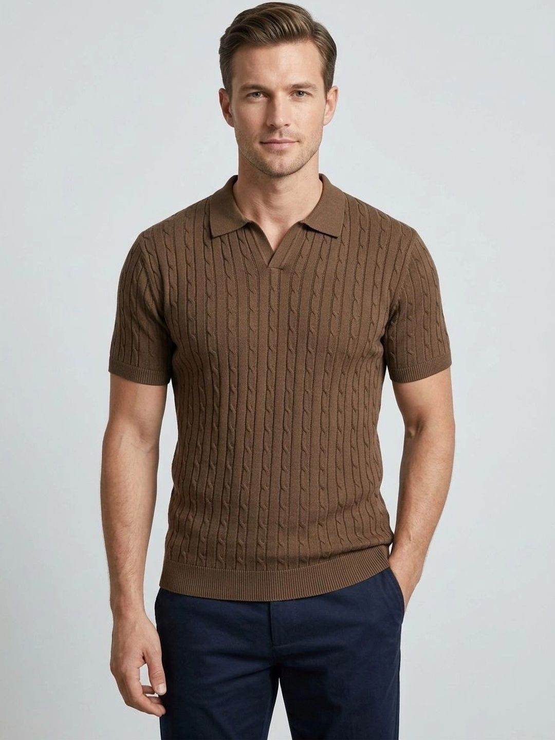 R.Code by The Roadster Life Co. Men Polo Collar T-shirt-picture-56