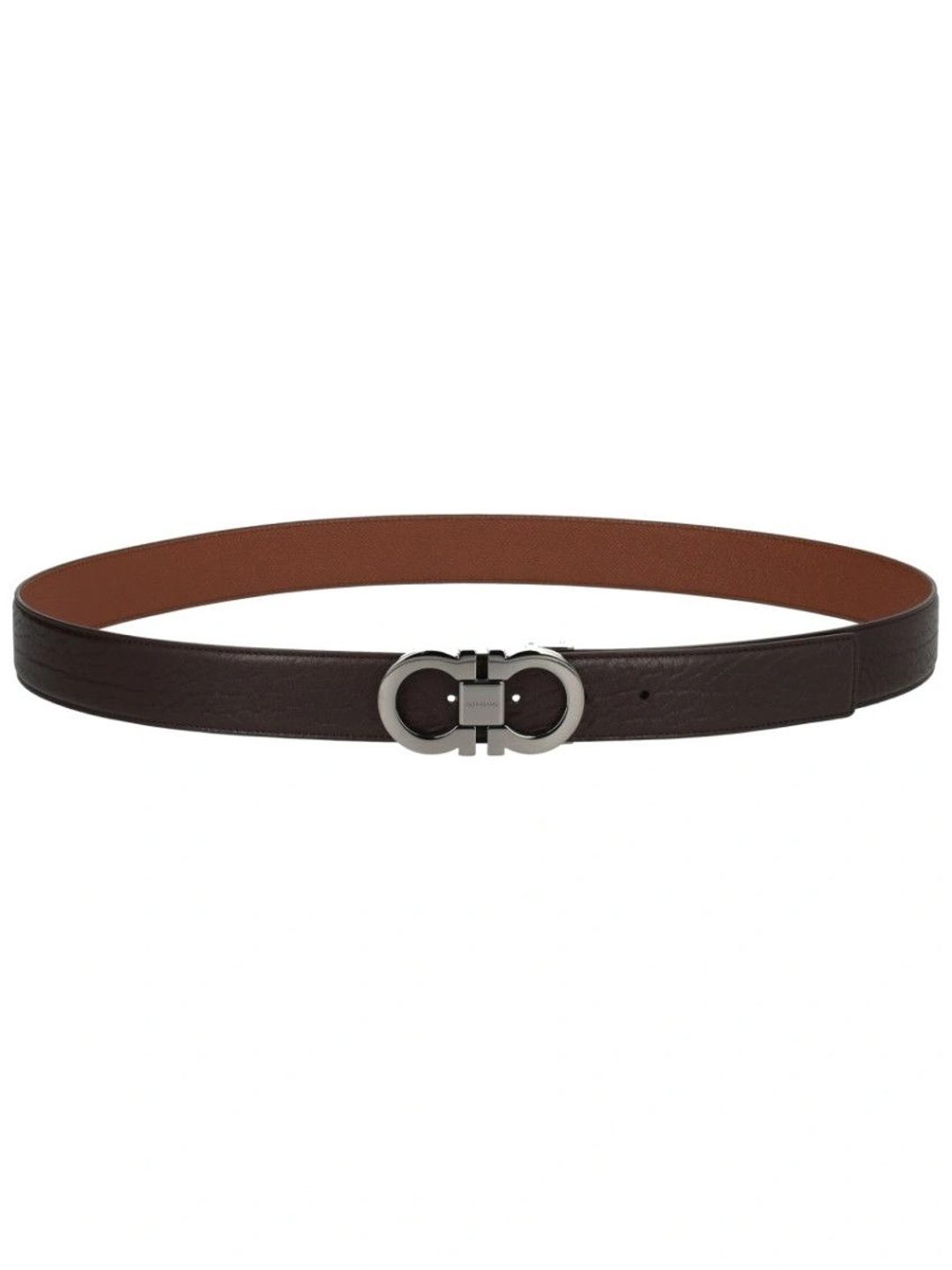 Ferragamo Men Textured Leather Reversible Formal Belt-image-29