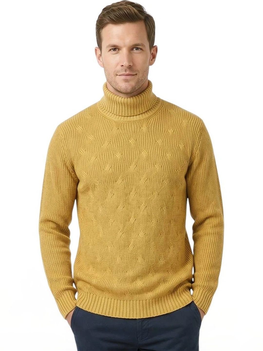 Corneliani Men Cable Knit Woollen Pullover-picture-11