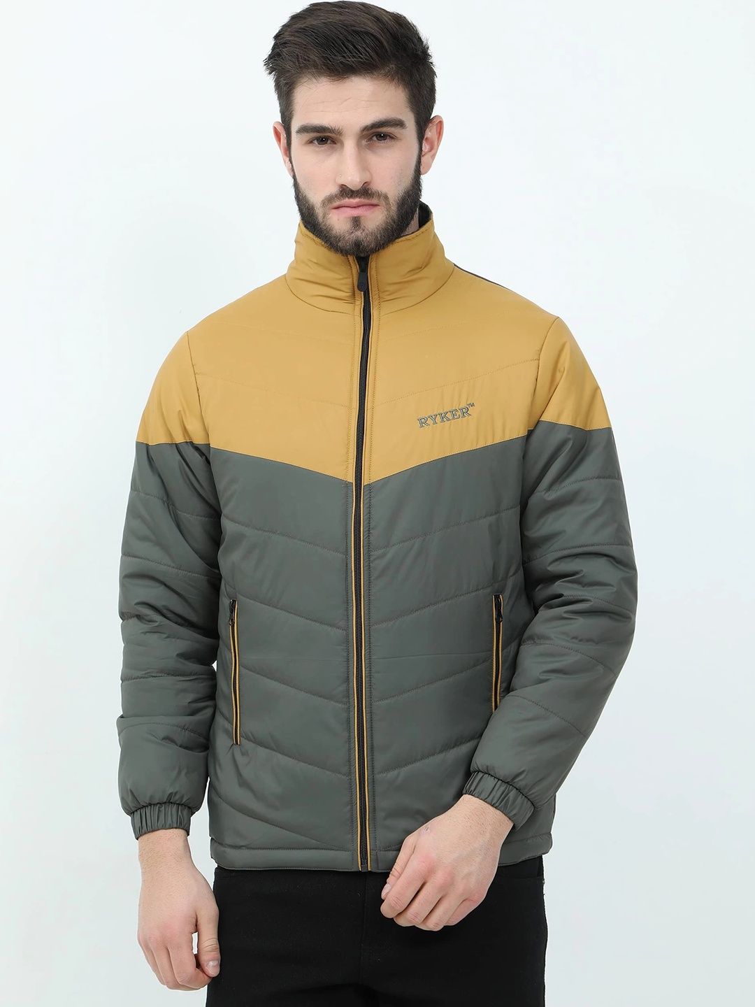 RYKER Men Colourblocked Lightweight Puffer Jacket-picture-23