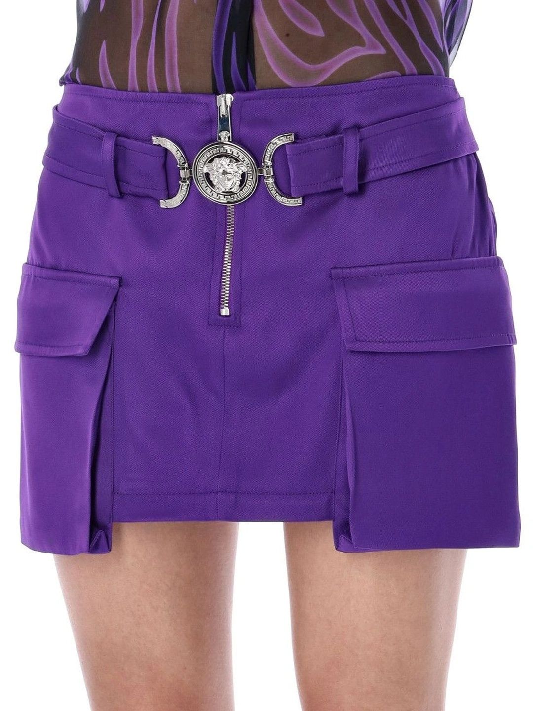 Versace Women Sleek Utility Mini Straight Skirt-picture-31