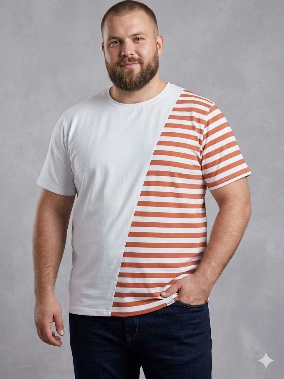DAAWEAR OUTFITS Men Colourblocked T-shirt-picture-12