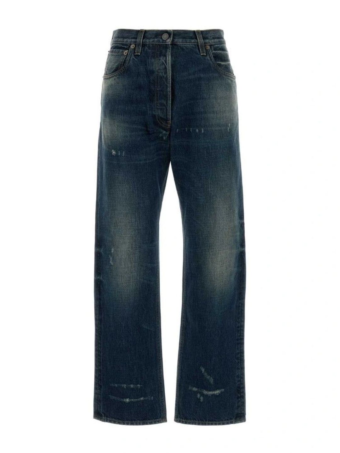 Prada Women Straight Fit Mid-Rise Low Distress Jeans-picture-17