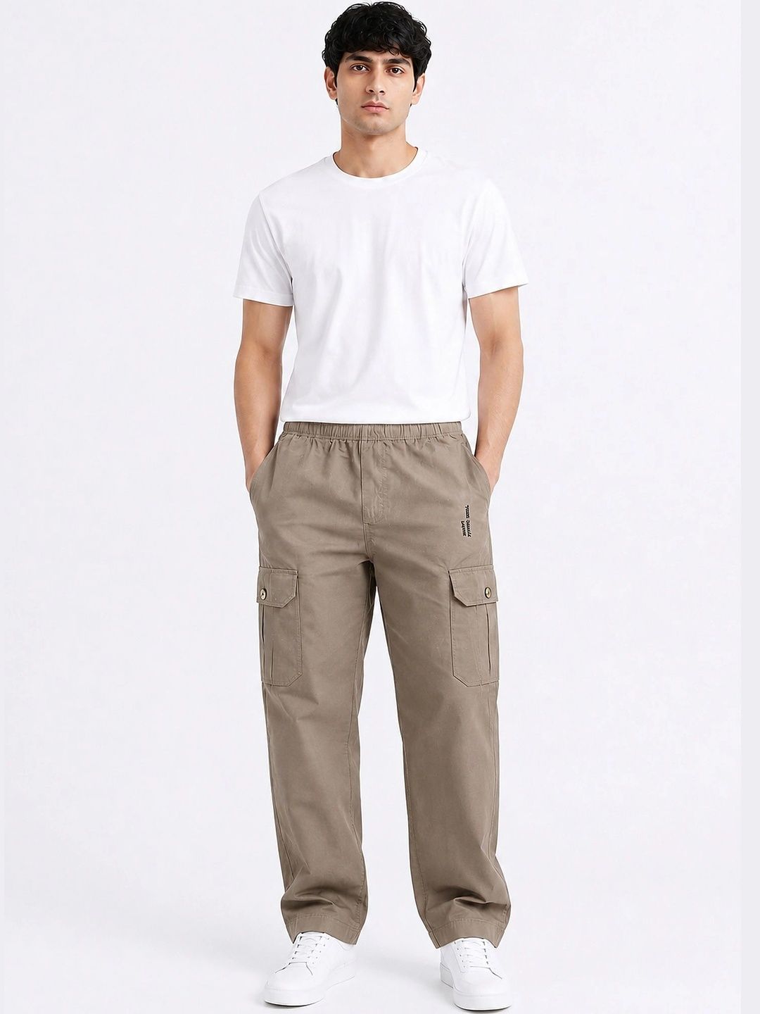 MOUNTAIN COLOURS Men Regular Fit Cargos-picture-15