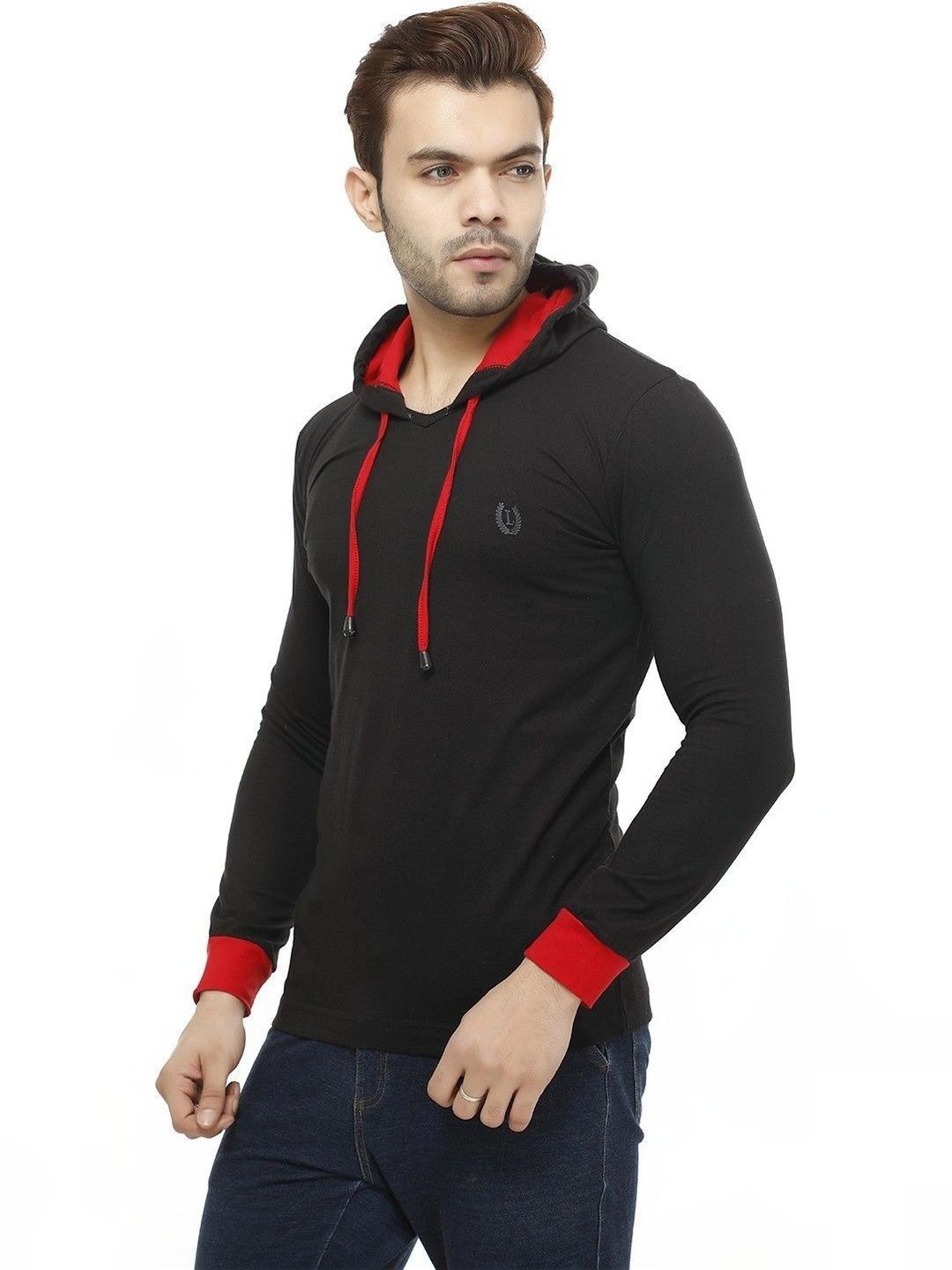 Prince fashion Men Brand Logo Hooded T-shirt-picture-20
