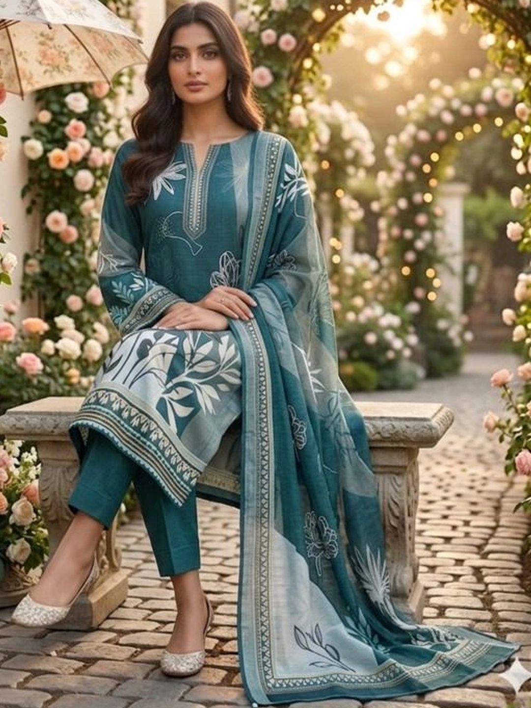 Maroosh Printed Unstitched Dress Material-picture-47