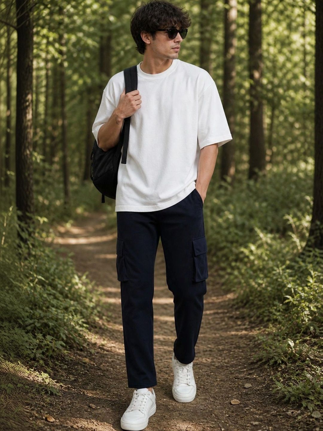 SZN Men Smart Mid-Rise Jogger Trousers-picture-37