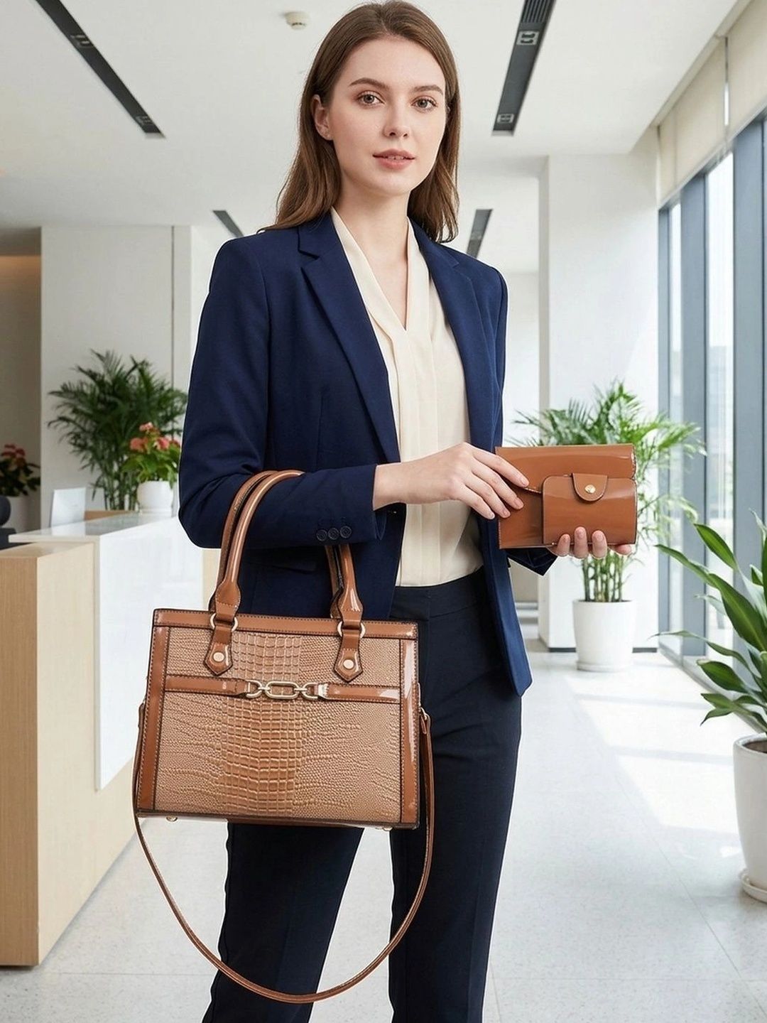 CORSICA Textured PU Structured Satchel-picture-33
