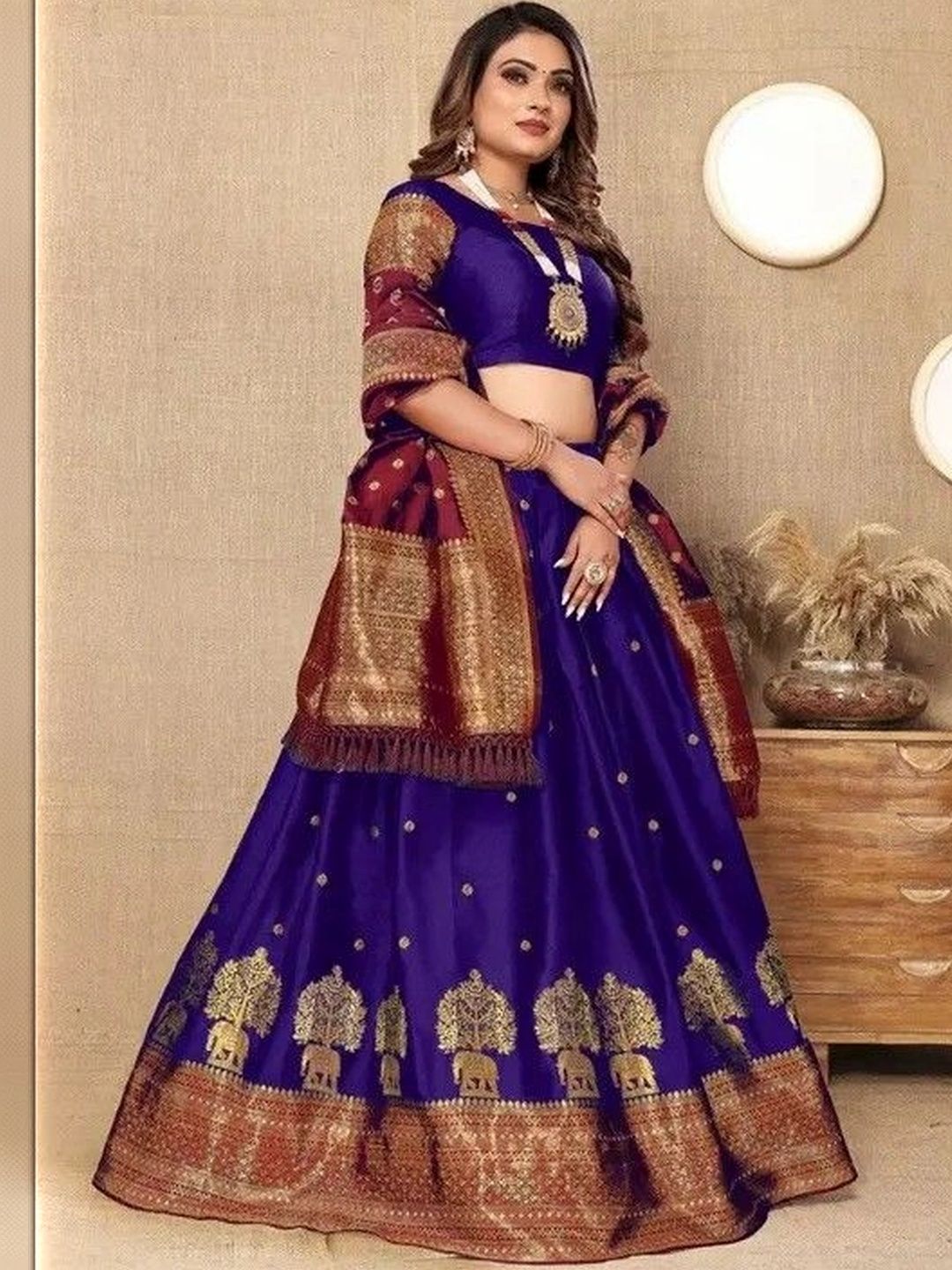 tathastufab Unstitched Lehenga & Blouse With Dupatta-picture-32