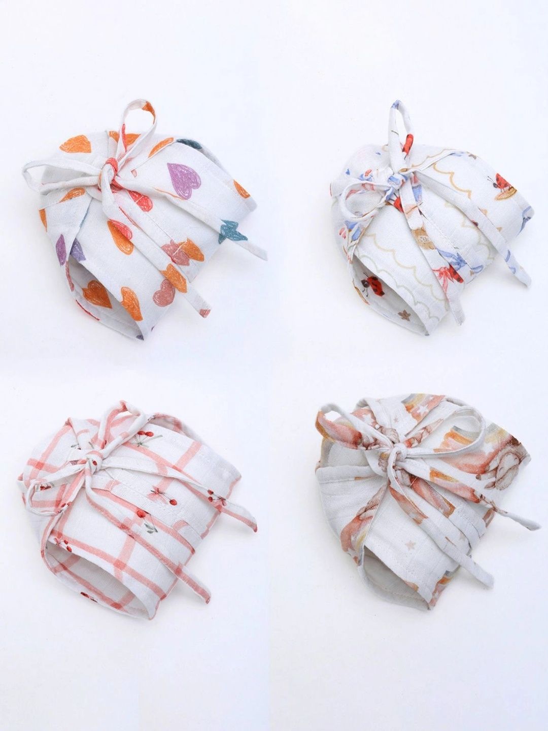 The Boo Boo Club Set Of 4 Printed Clothing Diapers-picture-14