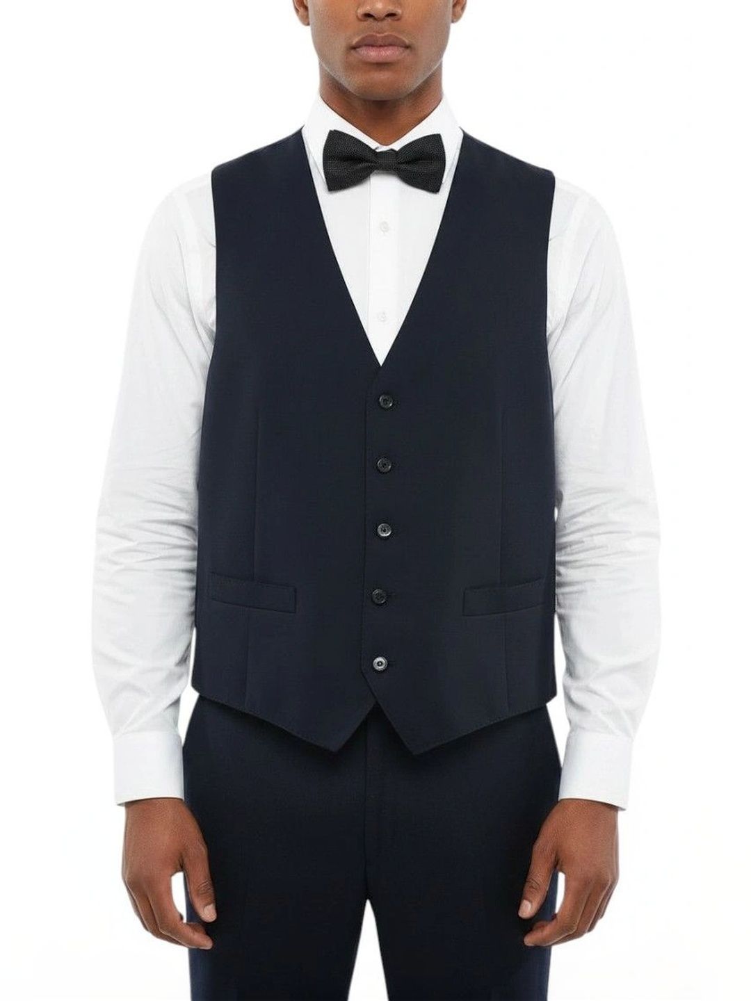 Corneliani Blue Single Breasted Waistcoat-picture-10