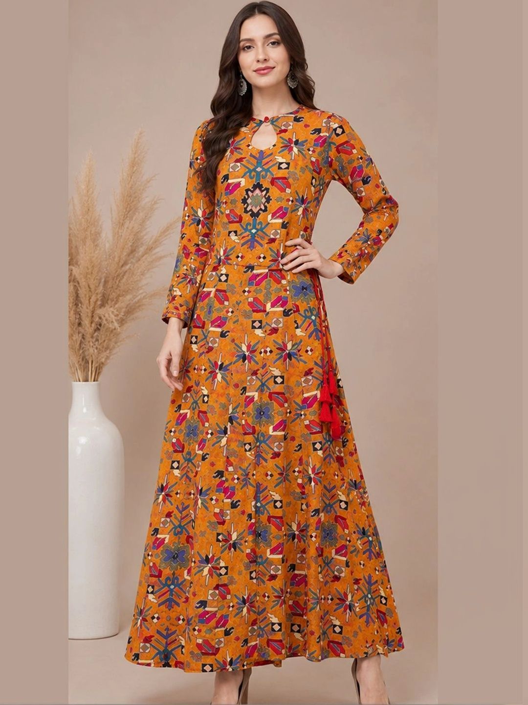MEZENOR Ethnic Motifs Printed Kurti-image-28