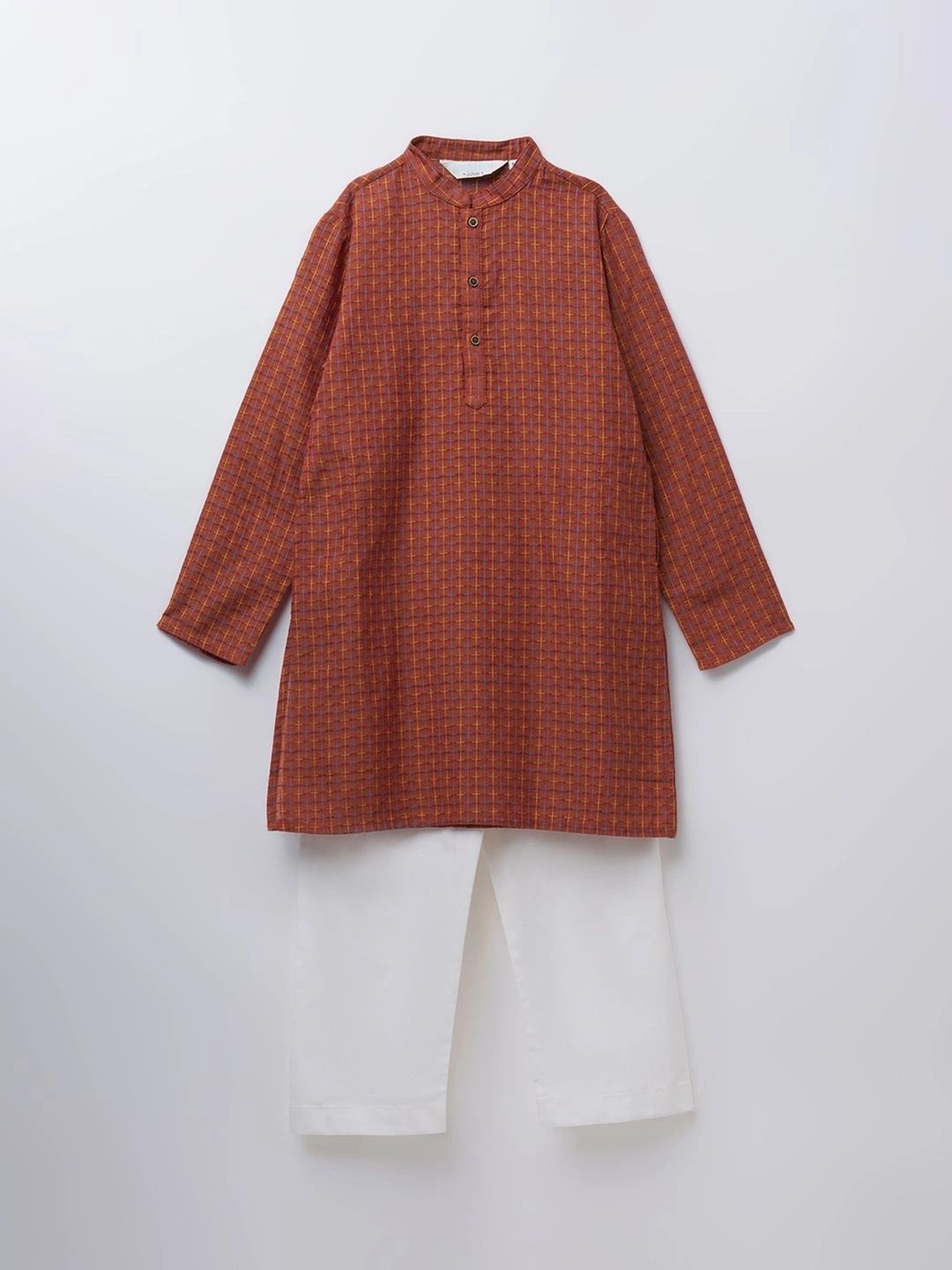 indus route by Pantaloons Boys Regular Pure Cotton Kurta with Trousers-picture-34