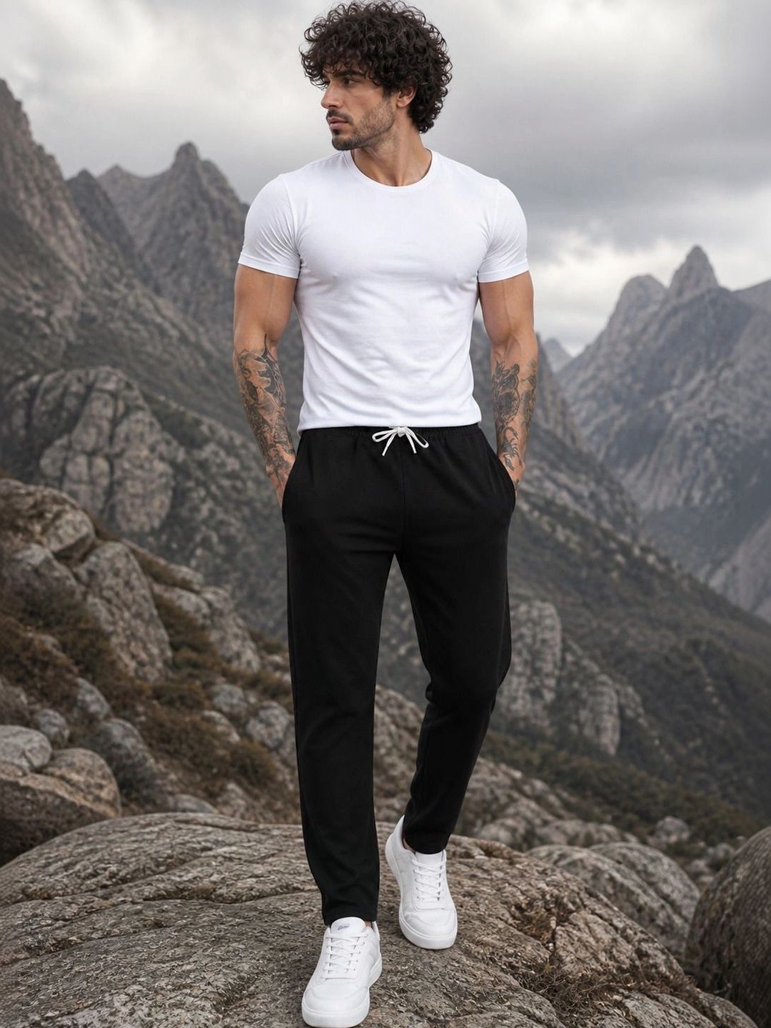 SZN Men Regular Fit Training Track Pants-picture-45