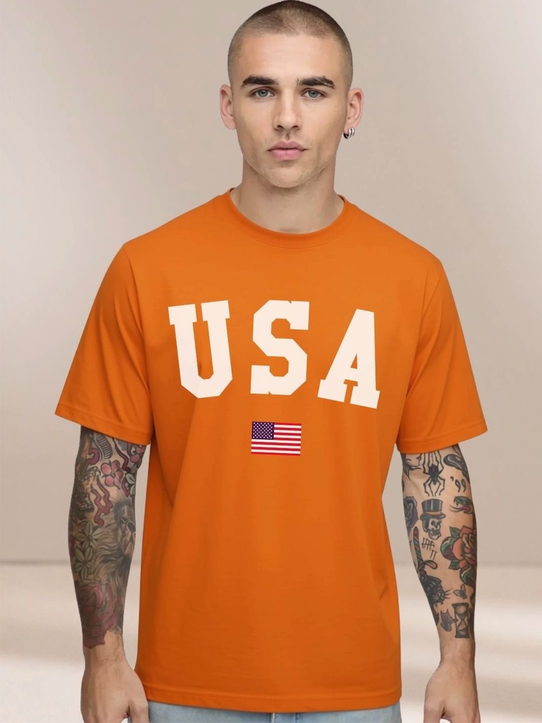MEG FASHION Men Typography Printed T-shirt-picture-41