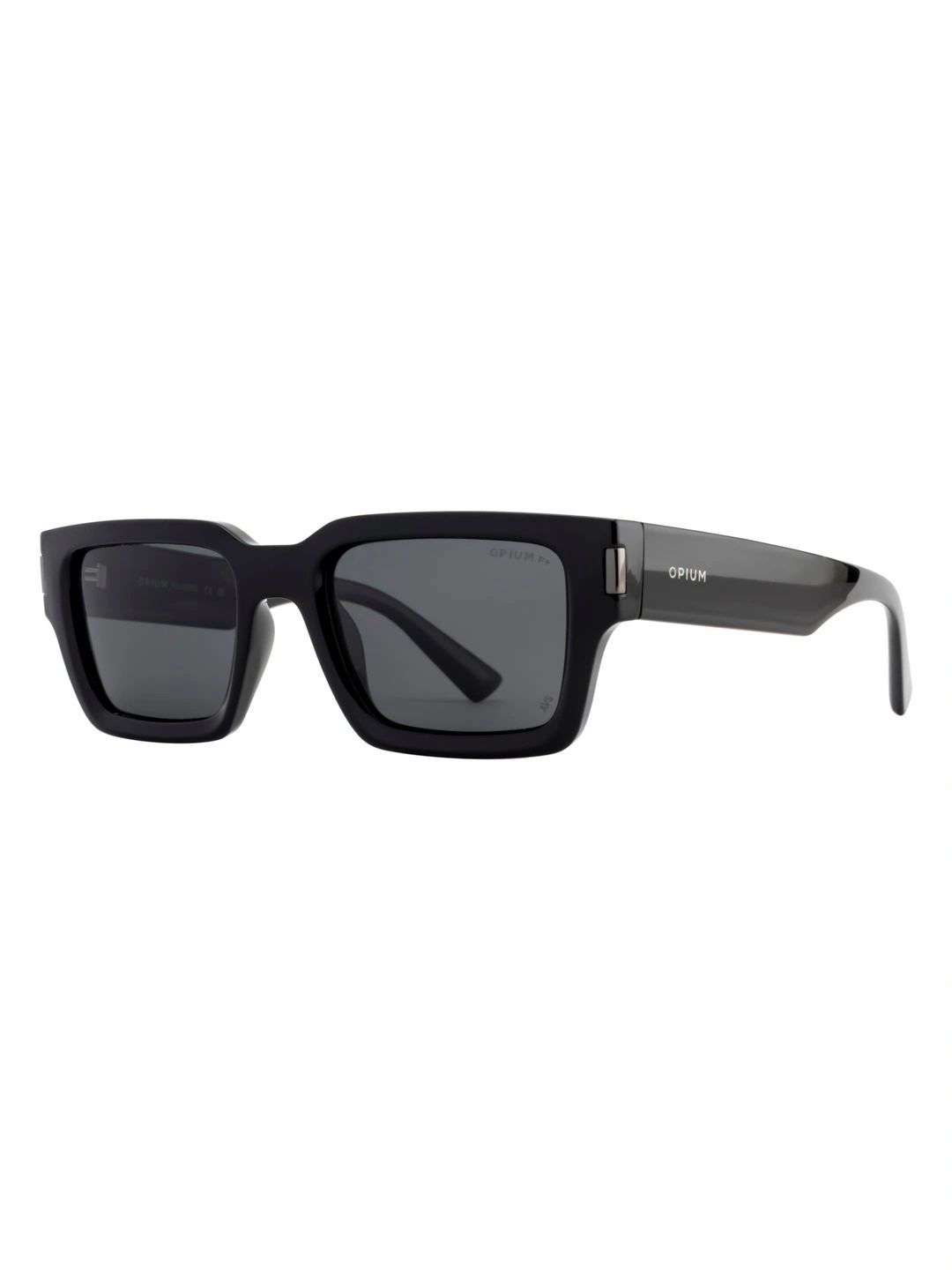 OPIUM Men Grey Lens & Black Rectangle Sunglasses with-picture-12