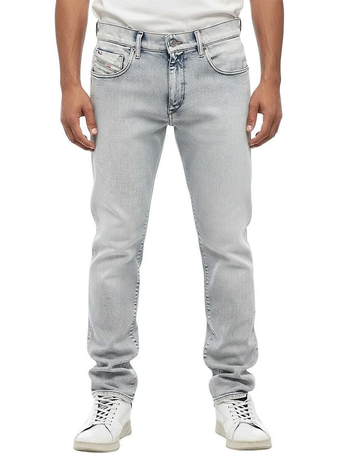 DIESEL Men Slim Fit Mid-Rise Jeans-picture-41